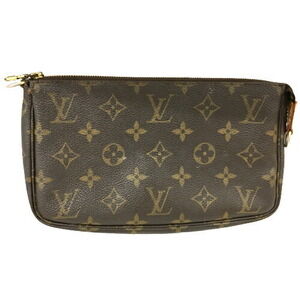 Louis Vuitton Zipper Bag Pochette Brown Accessory Accessoires